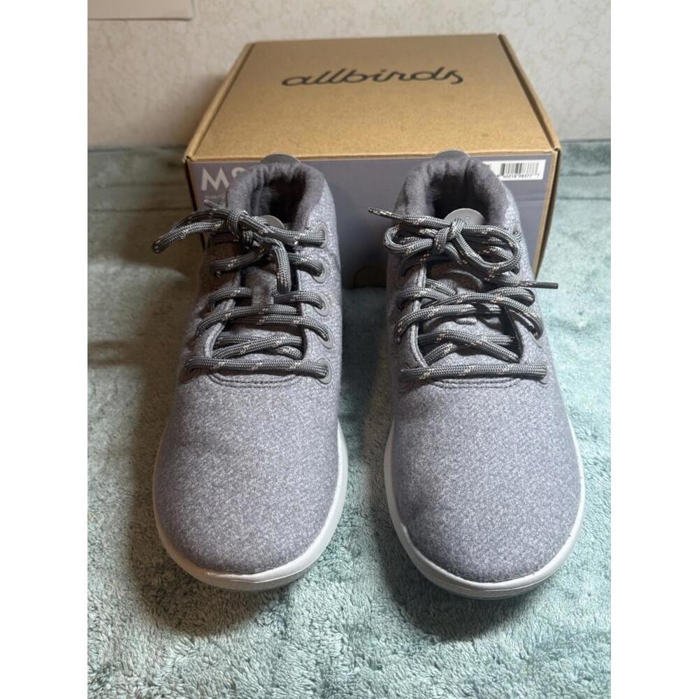 Allbirds MENS SIZE 8 / W9.5 - WOOL RUNNER-UP MIZZLE Grey Active Comfort